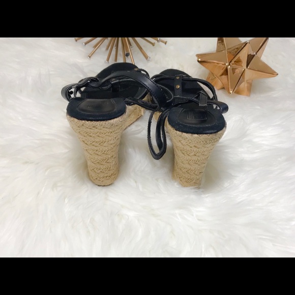 Rope-Wrapped Wedge Sandals - Picture 4 of 5